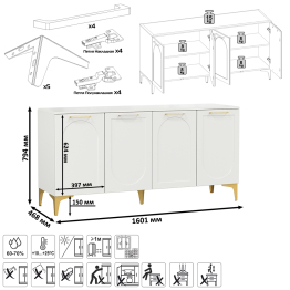 Тумба-комод под ТВ Монтесито 16.66 и 16.67