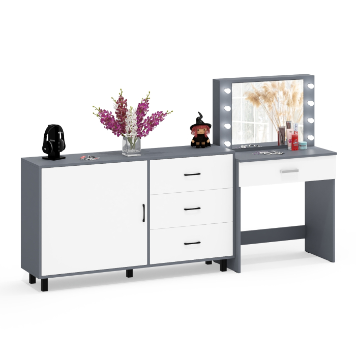 Туалетные столики, Комод ящики и дверка 122-1504 и туалетный столик с подсветкой СТ-4