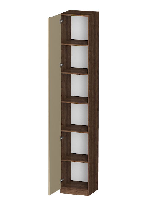 Шкафы одностворчатые, Распашной шкаф Лайф с полками 40*40*240 Дуб экспрессив