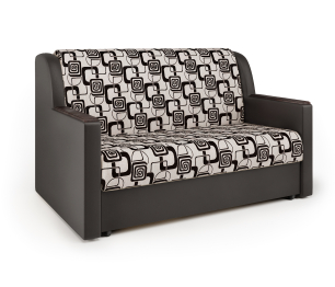 Диван-кровать Аккорд Д 140, экокожа/шенилл