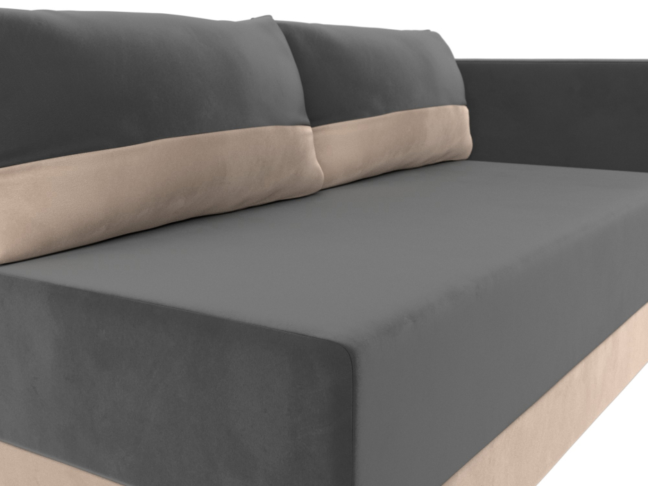 Кушетка диван, Кушетка Никас правая, велюр