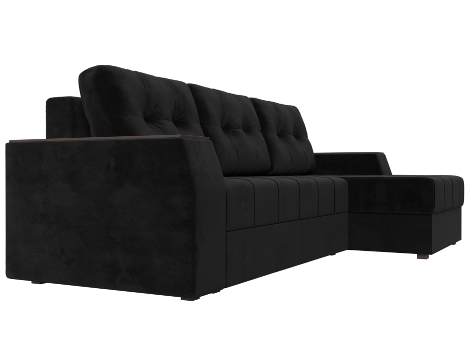 Диваны угловые в гостиную, Угловой диван Эмир БС правый угол, велюр