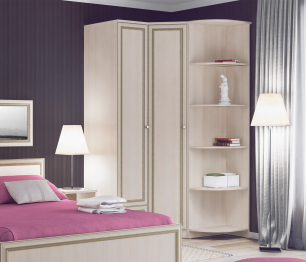 Шкаф угловой Грация СБ-2199