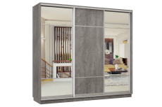 Шкафы-купе 3-х дверные, Шкаф-купе Премьер Лайт 59 (11;08;11) трехдверный