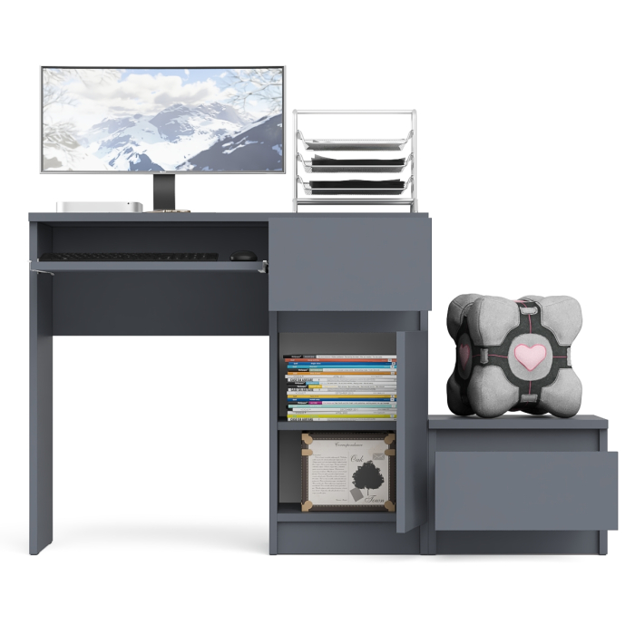 Прямые компьютерные столы, Компьютерный стол МС-1 правый с тумбой Мори