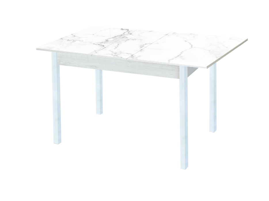 Обеденные столы, Альфа стол обеденный фотопечать опора квадро  белый муар