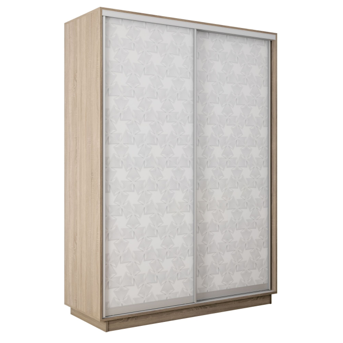 Шкафы-купе 2-х дверные, Шкаф-купе Экспресс 2-х дверный Фотопечать Калейдоскоп Стекла 140х60х220