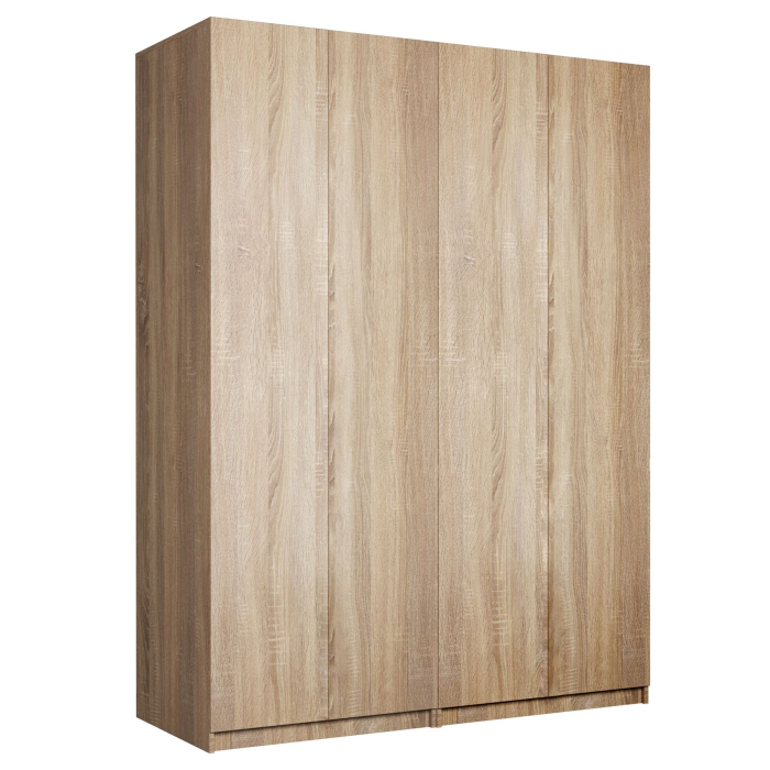 Шкафы распашные, Распашной шкаф Локер 800+800 (Гармошка с системой Push to Move/Правый) с полками и ящиками слева