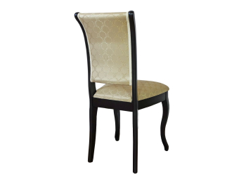 Стул С-6 / Тон 305 Черный / Андрис Бежевый Соты ( Комплект 2 шт. )