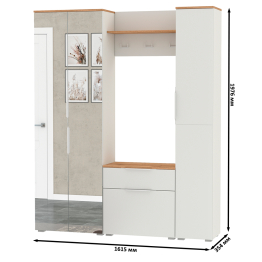 Узкая прихожая Октава № 22