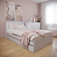 Кровати 120х200, Кровать Астра с ящиками 1200х2000