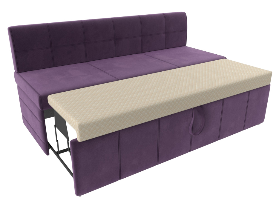 Диваны прямые кухонные, Кухонный прямой диван Лео, микровельвет