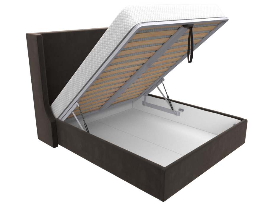 Мягкая кровать, Кровать интерьерная Ларго 160, велюр