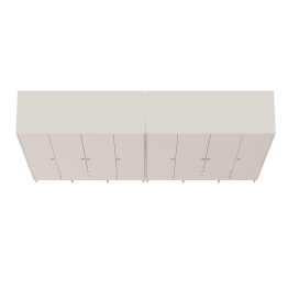 Два шкафа 4-х дверных в спальню Афина с ящиками и дверками