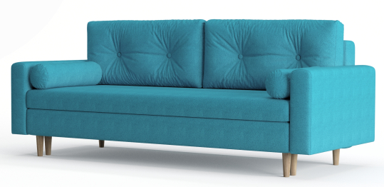 Диван-кровать Таврида, пружинный блок, велюр