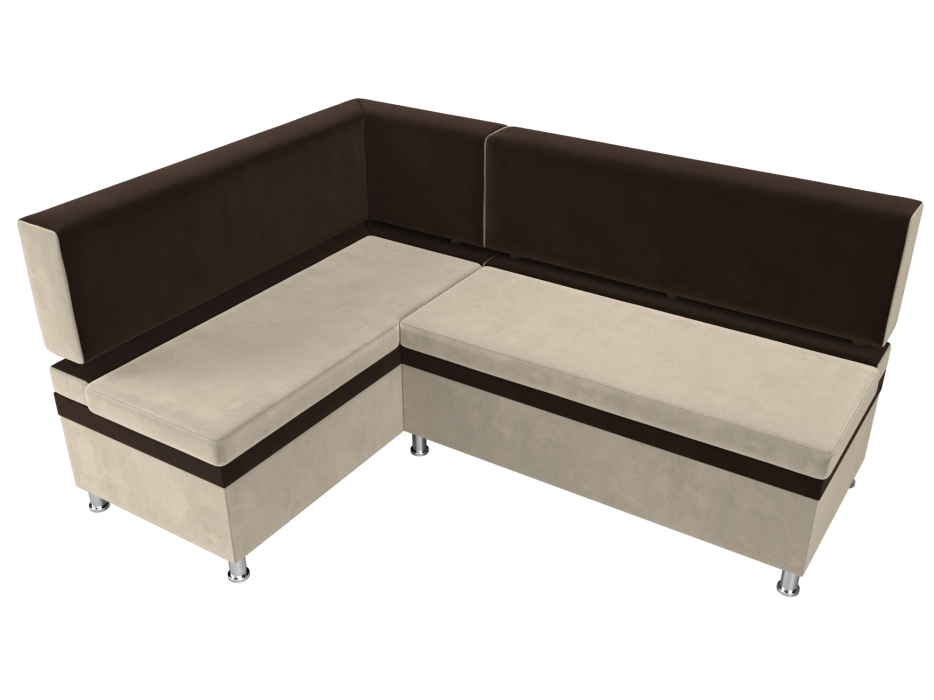 Кухонные уголки, Кухонный уголок Стайл левый угол, микровельвет