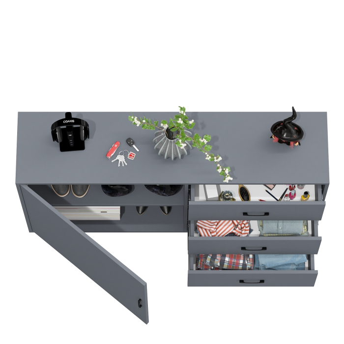 Комоды, Комод с дверкой и ящиками РВК 122-1504