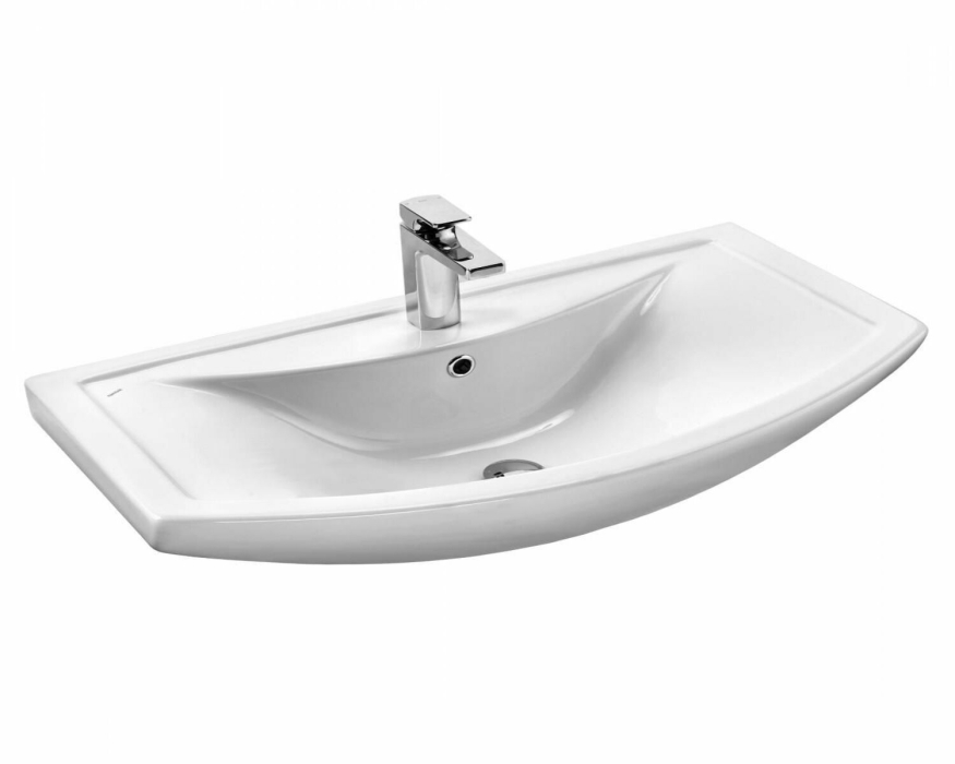 Тумбы с раковиной для ванны, Тумба с раковиной Francesca Avanti  Инфинити 80 белый (3 двери, ум. Балтика 80)