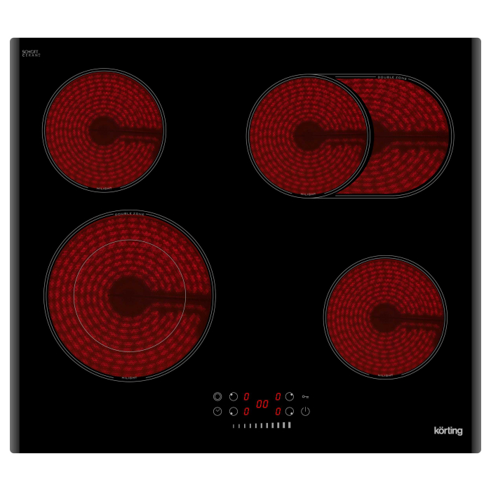 Встраиваемые варочные панели, Варочная панель электрическая Korting HK 62550 B
