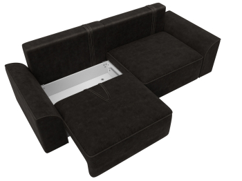 Диван прямой Лига-048 НПБ, велюр BRUT