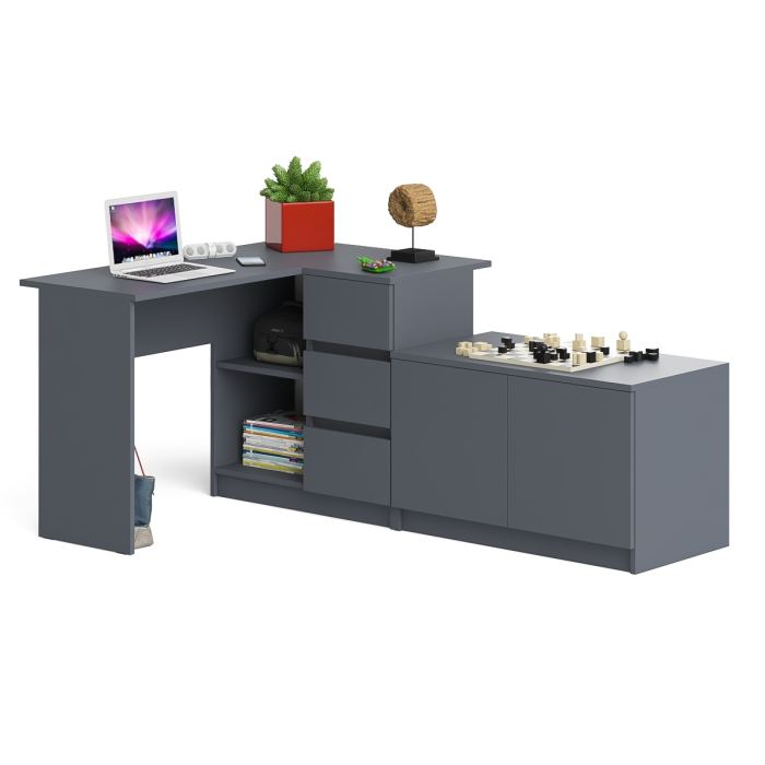 Угловые, Тумба широкая Мори 900 и угловой стол компьютерный Мори правый