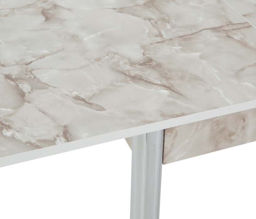 Обеденные столы, Стол обеденный раскладной 80 хром