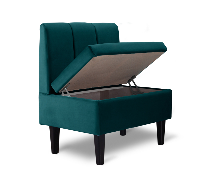 Кухонные уголки, Диван прямой на ножках Лео 66, микровелюр