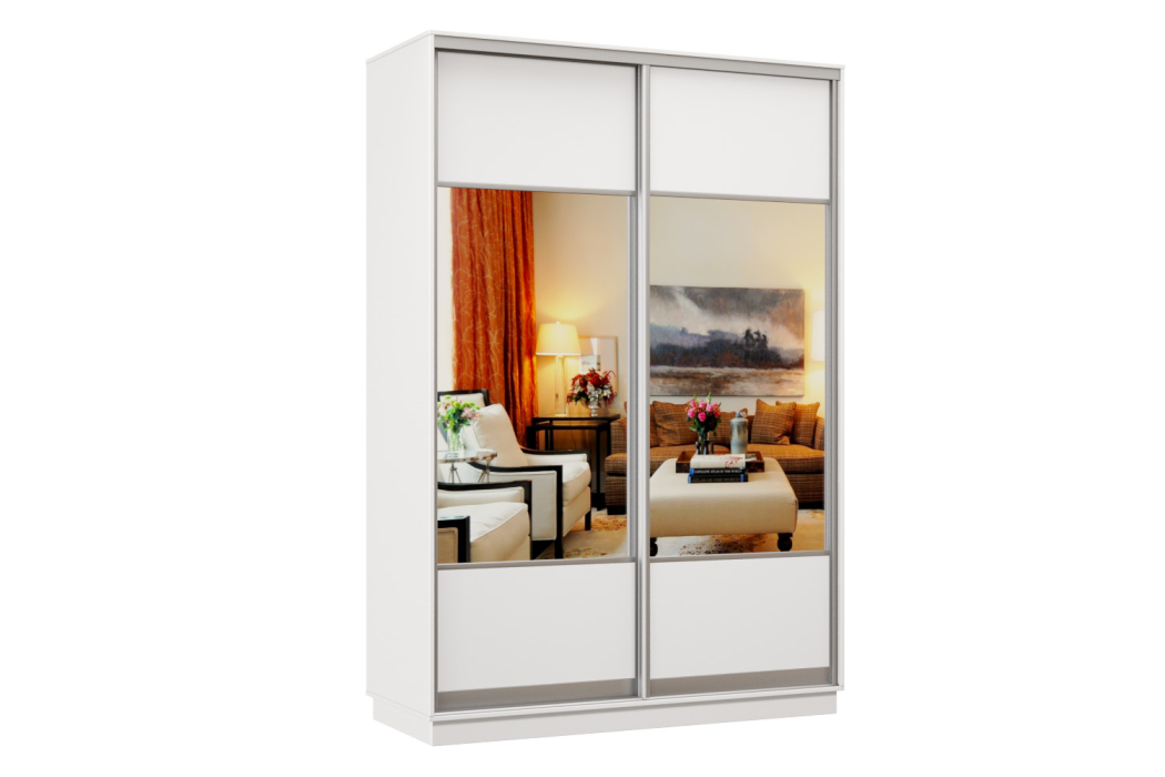 Шкафы-купе, Шкаф-купе Премьер Лайт 01 Мини (05;05) двухдверный