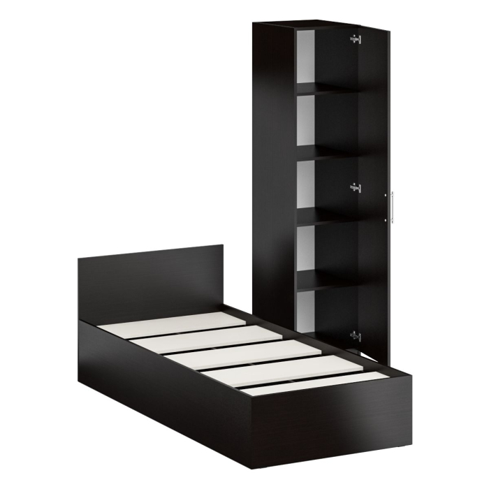 Спальные гарнитуры, Кровать односпальная 900 с пеналом Стандарт