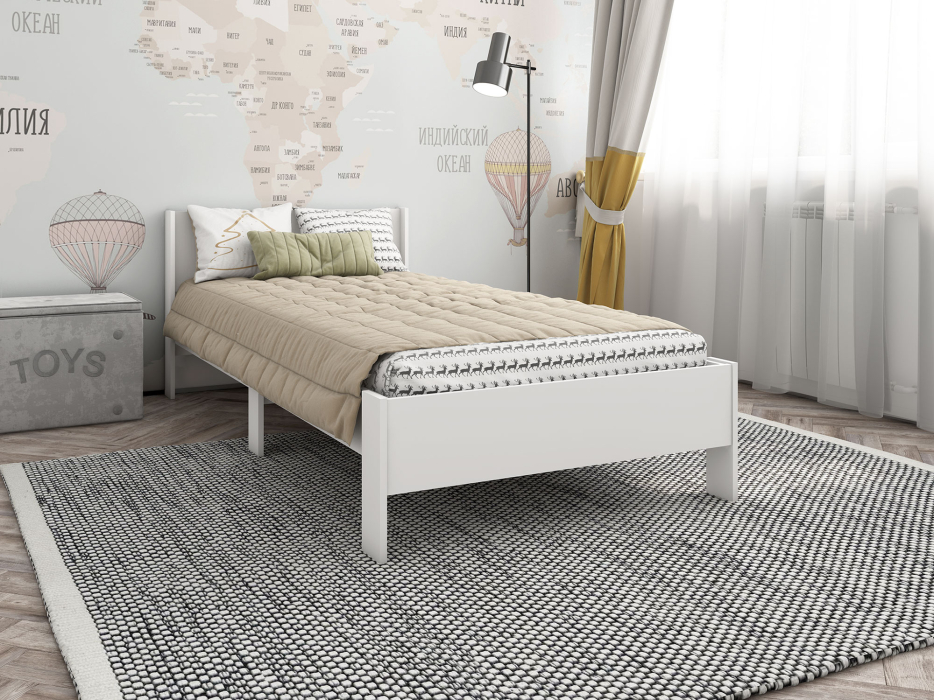 Детские кровати, Односпальная кровать 90х200 см Инго