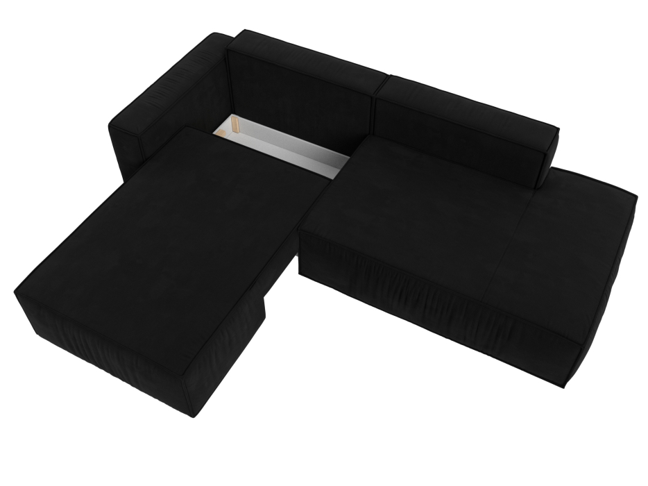 Диваны угловые в гостиную, Угловой диван Прага модерн левый угол, микровельвет