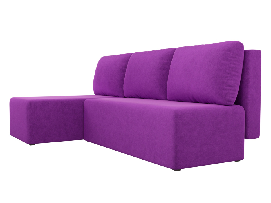Диваны угловые в гостиную, Угловой диван Поло левый угол, микровельвет