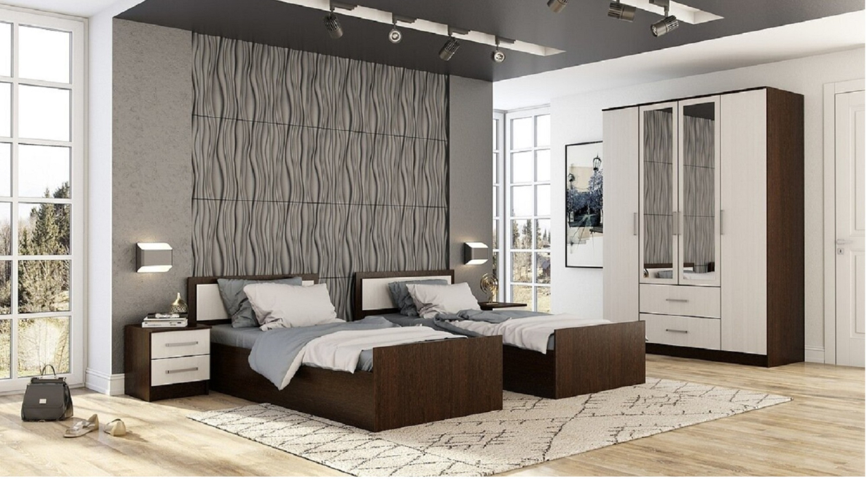 Кровати, Кровать 90х200 с проложками ДСП Фиеста LIGHT