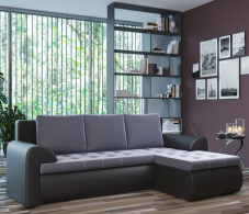 Диваны угловые в гостиную, Угловой диван Ванкувер правый, экокожа /велюр
