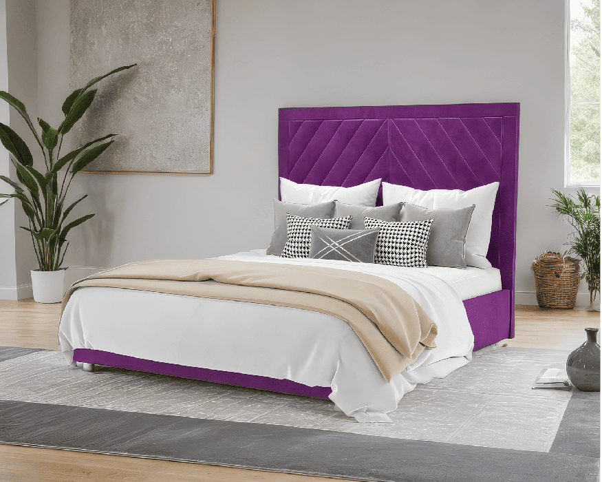 Мягкая кровать, Кровать Мишель 140 см (Кордрой)