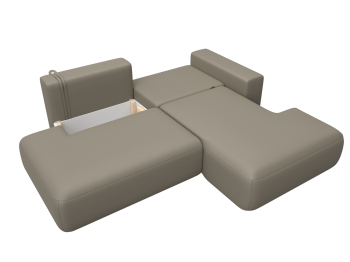 Диван угловой Лига-036 НПБ Модерн правый угол, экокожа GRIFON