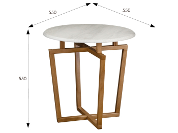 Стол журнальный Мебелик Рилле 440