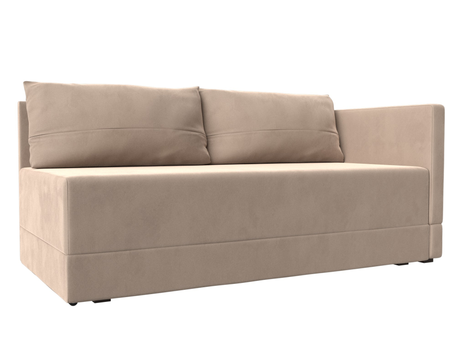 Кушетка диван, Кушетка Никас правая, велюр