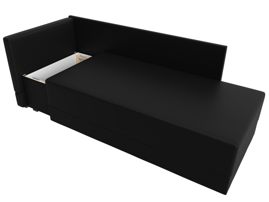 Кушетка диван, Кушетка Никас левая, экокожа