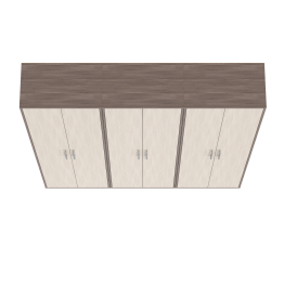 Три шкафа для одежды Домино 2-3430