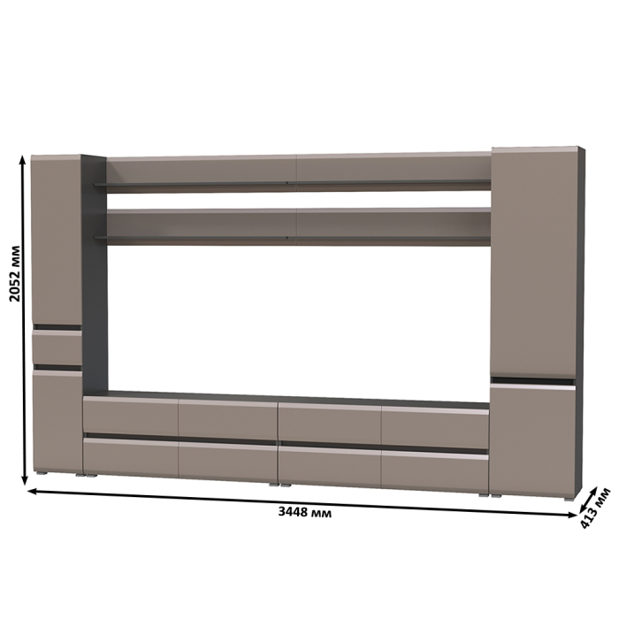 Стенки для гостиной, Сидней мебель для гостиной модульная № 125
