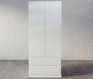 Шкаф 2-х дверный с ящиками Сомеро