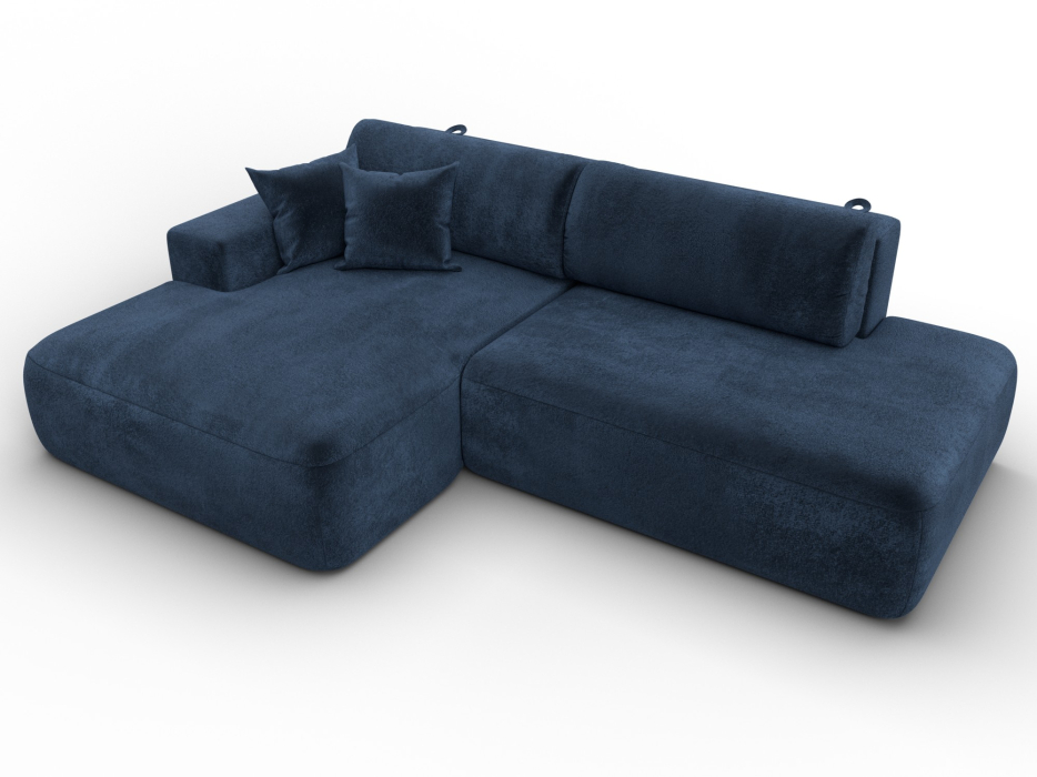 Диваны угловые в гостиную, Диван угловой Лига-036 НПБ Модерн левый угол, велюр TOWER