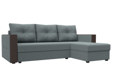 Диваны угловые в гостиную, Диван угловой Валенсия Лайт правый угол, рогожка Амур