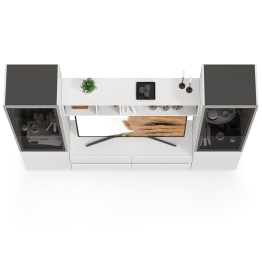 Гостиная Сидней с фасадами стекло