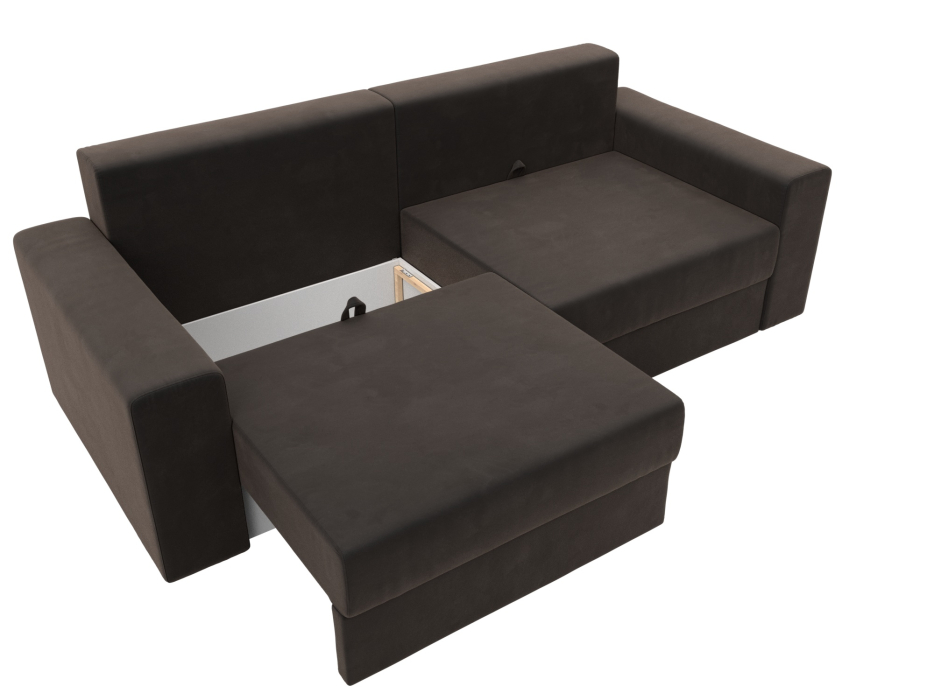 Диваны выкатные, Диван прямой Майами, велюр