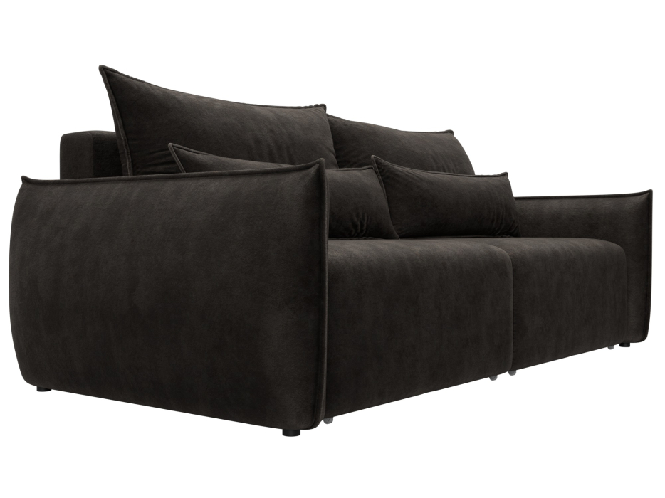 Диваны еврокнижки, Диван прямой Лига-051 НПБ, велюр BRUT