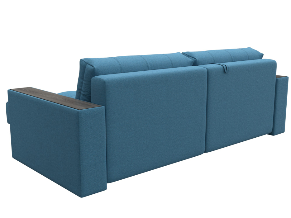 Дизайнерские диваны для гостиной, Диван угловой с декором Лига-049 НПБ, рогожка Амур