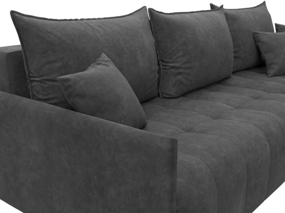 Диваны угловые в гостиную, Диван угловой Лига-054 НПБ угол универсальный, велюр BRUT