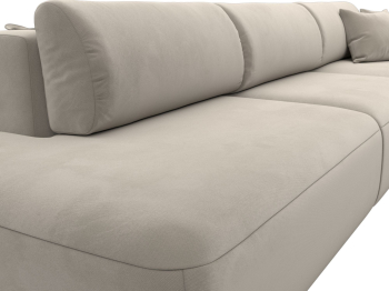 Диван угловой Лига-036 Модерн Лонг правый угол, микровельвет